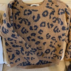 Abercrombie leopard print sweater